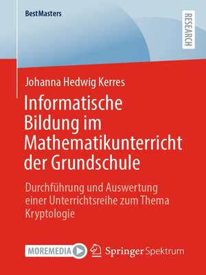 cover image of Informatische Bildung im Mathematikunterricht der Grundschule